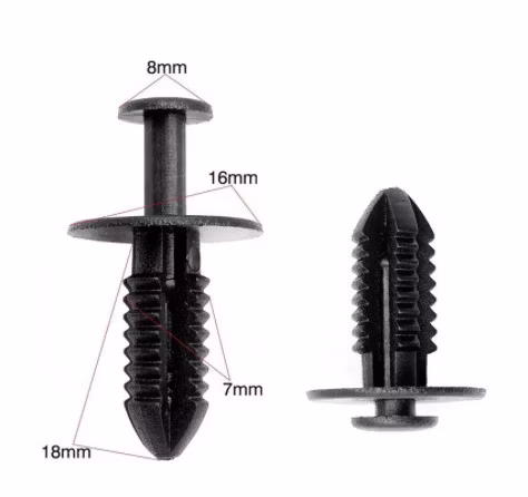 Autopartes estándar Nylon/Metal/Plástico/POM/PP Auto Remache/Tuercas/Pernos/Tornillos/Clips de árbol/Parachoques Retenedor tipo empuje Sujetadores Snap Cips